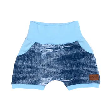 Kraťasy Baggy - Jeans se světle modrou Velikost: 104