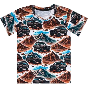 Tričko - Auto a hory Velikost: 86