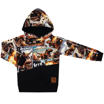 Kojenecké oblečení Mikina s kapucí - Dino komiks Velikost: 62