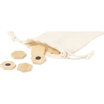 Dekorativní magnet Lirix sada magnetek na lednici, béžová