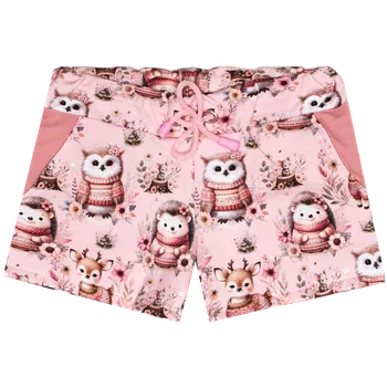 Kraťasy - Růžová zvířátka Velikost: 158