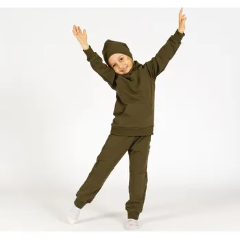 Tepláková souprava Basic - Khaki Velikost: 122