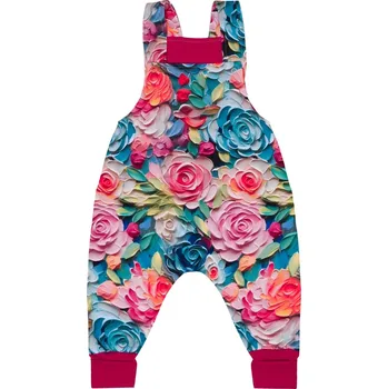 Rostoucí lacláčky - Kytičky Velikost: 110