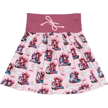 Dámská sukně Sukně řasená - Panenky a jednorožci Velikosti sukně: 86