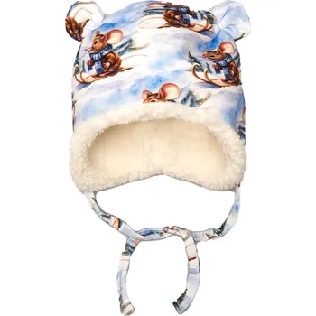 Čepice Čepička s oušky zimní - Myšky zima Velikost: S