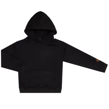 Mikina s kapucí zateplená - Černá Velikost: 86