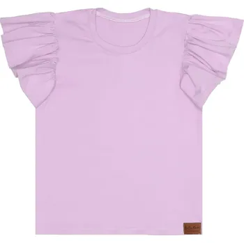 Tričko Basic s volánky - Levandulová Velikost: 110