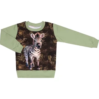 Mikina bez kapuce - Safari se zebrou Velikost: 122