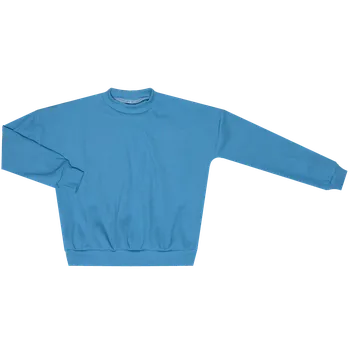 Mikina ŽEBRO bez kapuce - nebesky modrá Velikost: 92