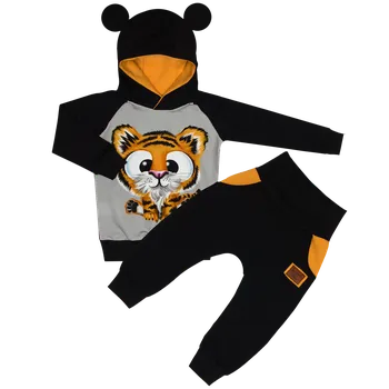 Tepláková souprava ouška - Vykulený tygřík Velikost: 98