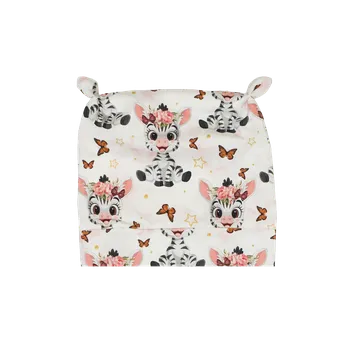 Čepička s ouškama - Zebry Velikost: Newborn