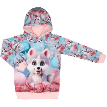 Mikina s kapucí - Pejsek Husky Velikost: 110