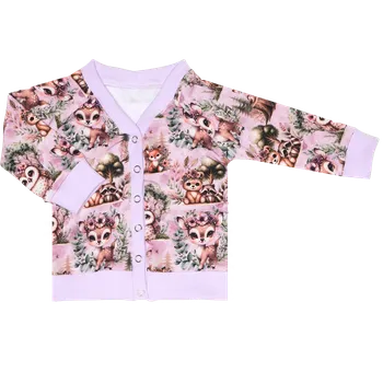 Kojenecký kabátek - Zvířátka na levandulové Velikost: 68