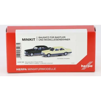 autíčko Sada 2ks: Mercedes-Benz S-Klasse W126 1:87 - Herpa stavebnice Minikit 2x Mercedes S-Klasse W126 - stavebnice KIT