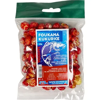 Umělá nástraha KS Fish foukaná kukuřice 20g, jahoda
