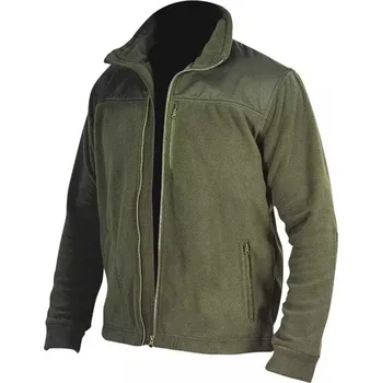 Pánská móda DEDRA Pracovní mikina s nášivkami, 280 g/m2, vel. S, vojenská zelená BH6PA-S Farba: Zelená, Veľkosť: XXXL