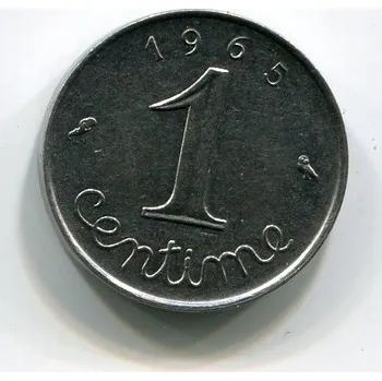 FRANCIE. 1 centime 1965.