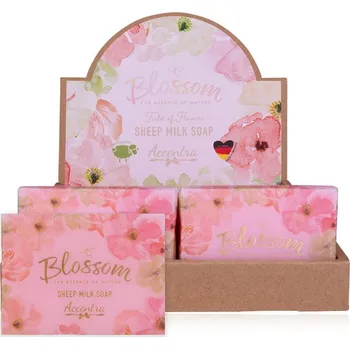 Koupelová kosmetika MÝDLO z ovčího mléka 100g BLOSSOM ručně vyráběné v papírovém obalu ACCENTRA