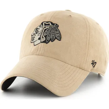 Pokrývka hlavy 47 Brand Pánská kšiltovka Chicago Blackhawks NHL Ballpark Suede ’47 CLEAN UP