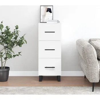 Příborník do zásuvky vidaXL Příborník 34,5 x 34 x 90 cm kompozitní dřevo [828633] Barva: Bílá