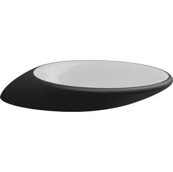 Umyvadlo Umyvadlo Touch, keramické, dvoubarevné, 90x45 cm, TOLAV90BI000003