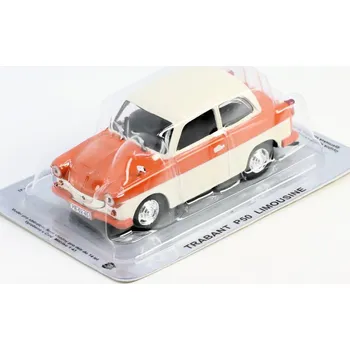 autíčko DeAgostini TRABANT P50 LIMOUSINE 1:43 - Kultovní auta ČSSR časopis s modelem #72 TRABANT P50 LIMOUSINE - Kultovní auta ČSSR - kovový model auta