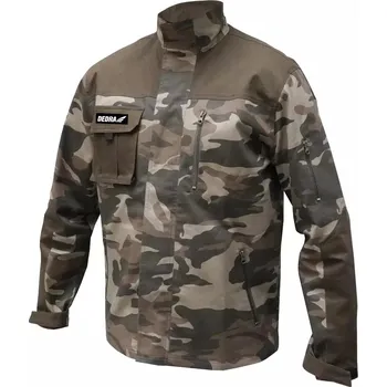 Pánská móda DEDRA Pracovní mikina velikost S, bavlna + elastan, 240 g/m2 BH43BL-S Farba: Moro, Veľkosť: LD / 54