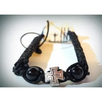 Náramek Modlitební Náramek "Cyril" s Kovovým Křížkem
