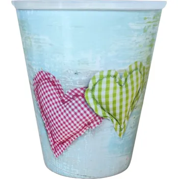 BOHEMIASEED | Květináč MDF - srdce 12 cm (vzor 12.7) 68437