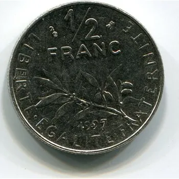FRANCIE. 1/2 franc 1997. KM-931.1