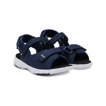 Dámské sandále Sandály BOSS J51654 M Tmavomodrá 34