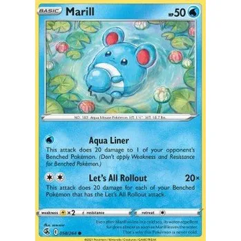 Volný čas Pokémon FST 058/264 Marill - Fusion Strike Stav: Near Mint, Verze: NORMAL