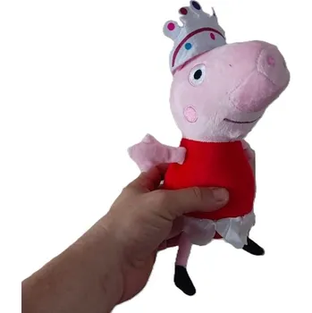 plyšák Plyšová hračka prasátko Peppa Pig s korunkou