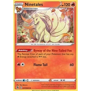 Volný čas Pokémon FST 031/264 Ninetales - Fusion Strike Stav: Near Mint, Verze: NORMAL