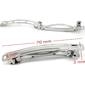 Módní doplněk Vlasové francouzské sponky ocelové - 1Ks - 70mm