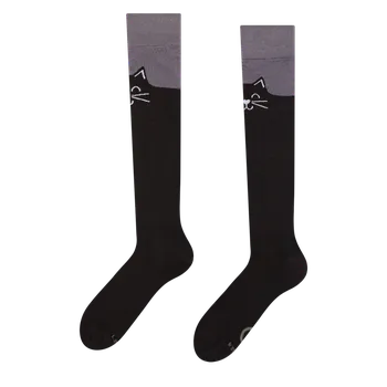 Dedoles Veselé podkolenky Černá kočka Velikost: 35-38