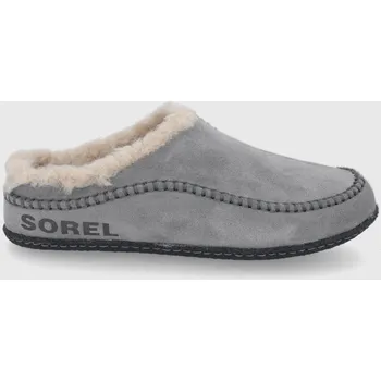 Pánské pantofle Semišové papuče Sorel 1923641.Quarry šedá 90X, EUR 46