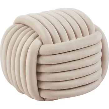 Taburet Nábytek PEGAS s.r.o. Taburet sametový béžový P5-FXJG