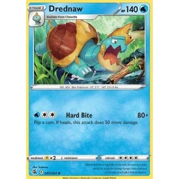 Sběratelská karetní hra Pokémon FST 081/264 Drednaw - Fusion Strike Stav: Near Mint, Verze: NORMAL