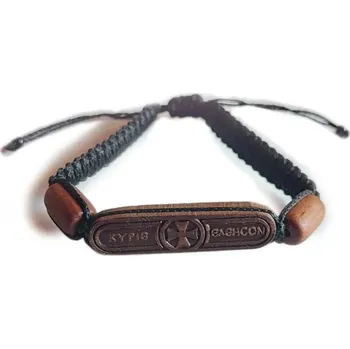 Náramek Náramek "Kyrie Eleison" - Dřevěný Duchovní Společník