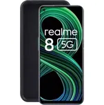 TT-TopTechnology TPU pouzdro, kryt pro Realme 8 5G black, černé, naklapovací