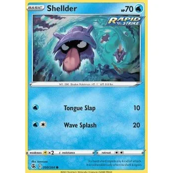 Volný čas Pokémon FST 050/264 Shellder - Fusion Strike Stav: Near Mint, Verze: NORMAL