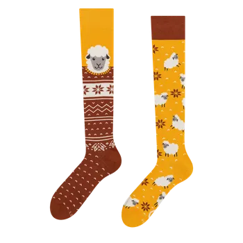 Pánské ponožky Dedoles Veselé podkolenky Ovce ve svetru Velikost: 35-38