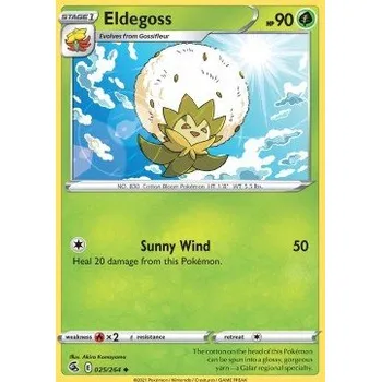 Volný čas Pokémon FST 025/264 Eldegoss - Fusion Strike Stav: Near Mint, Verze: NORMAL