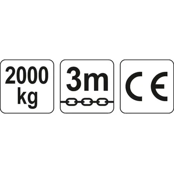 řetězový zvedák Zvedák řetězový 2000 kg, YT-58953