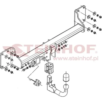 Tažné zařízení Tažné zař.bmw x5 07- /bajonet/ e20, 050-513