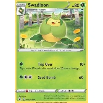 Volný čas Pokémon FST 010/264 Swadloon - Fusion Strike Stav: Near Mint, Verze: NORMAL