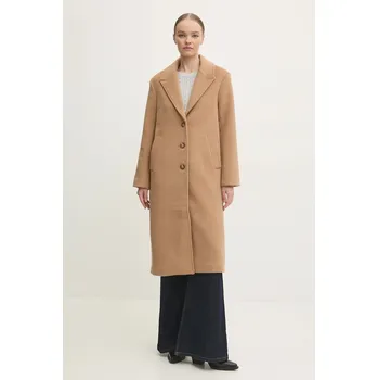 Dámský kabát Vlněný kabát Abercrombie & Fitch KI144.4244.400 béžová 01A, vel. XL