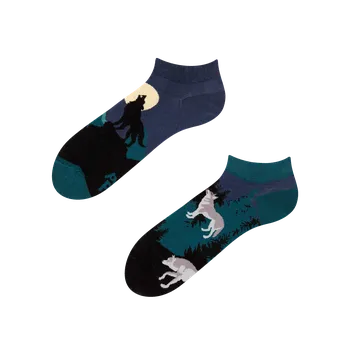 Pánské ponožky Dedoles Veselé kotníkové ponožky Vlk za úplňku Velikost: 39-42