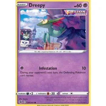 Volný čas Pokémon FST 128/264 Dreepy - Fusion Strike Stav: Near Mint, Verze: NORMAL